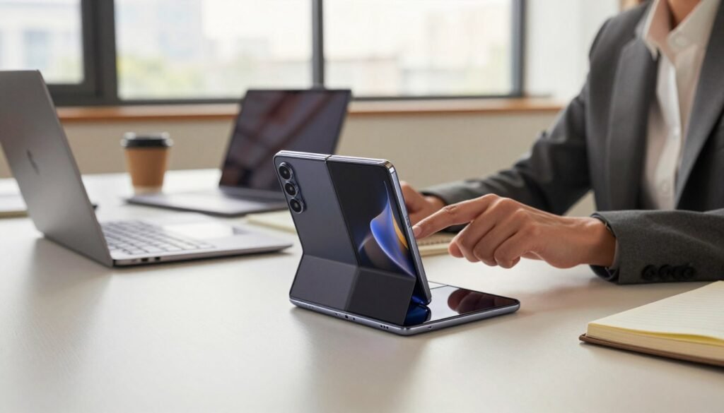 Produtividade móvel com Galaxy Z Fold 8